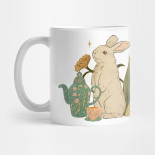 Tea Party with Rabbit Mug